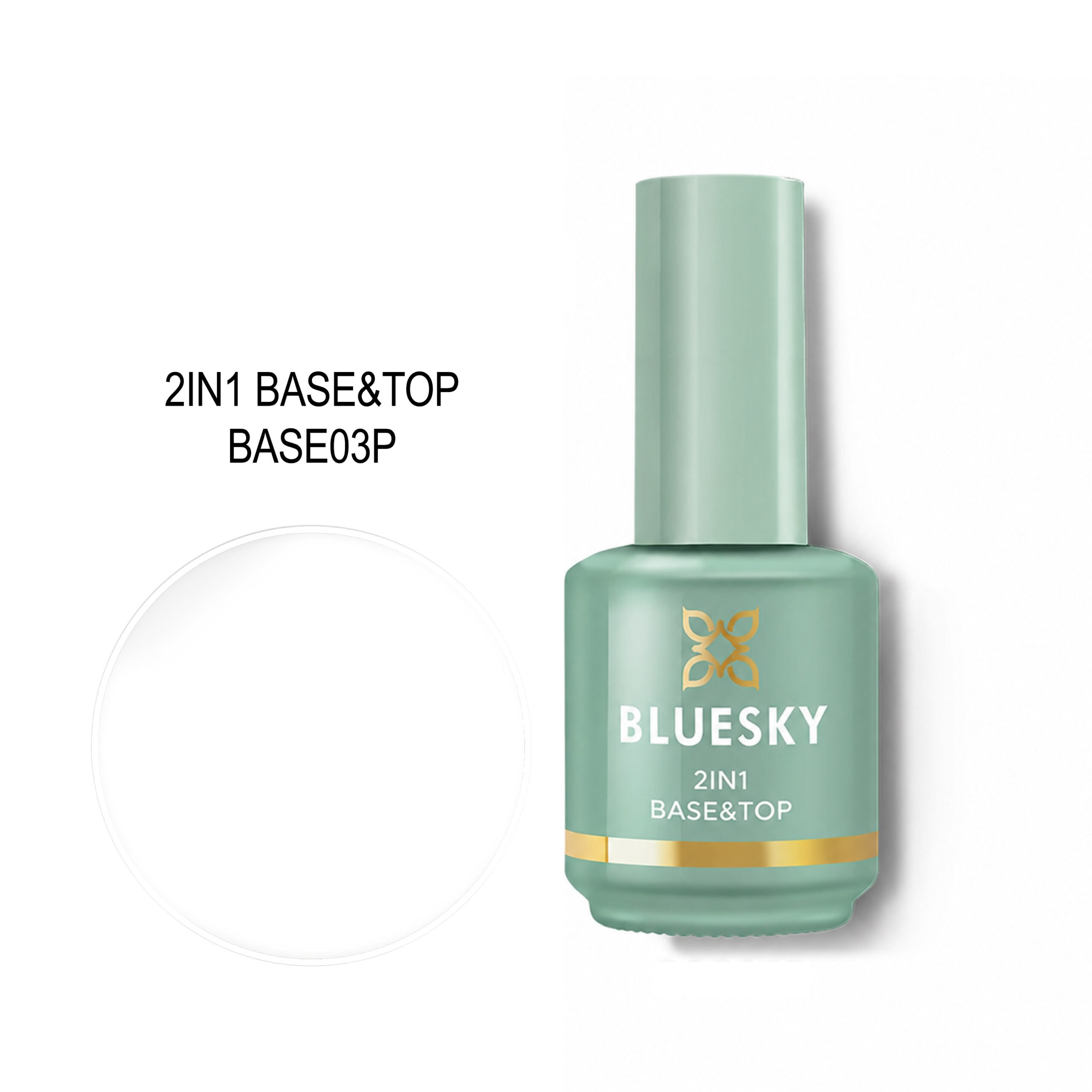 BASE03P BLUESKY 2IN1 BASE AND TOP 15ML - Image 1