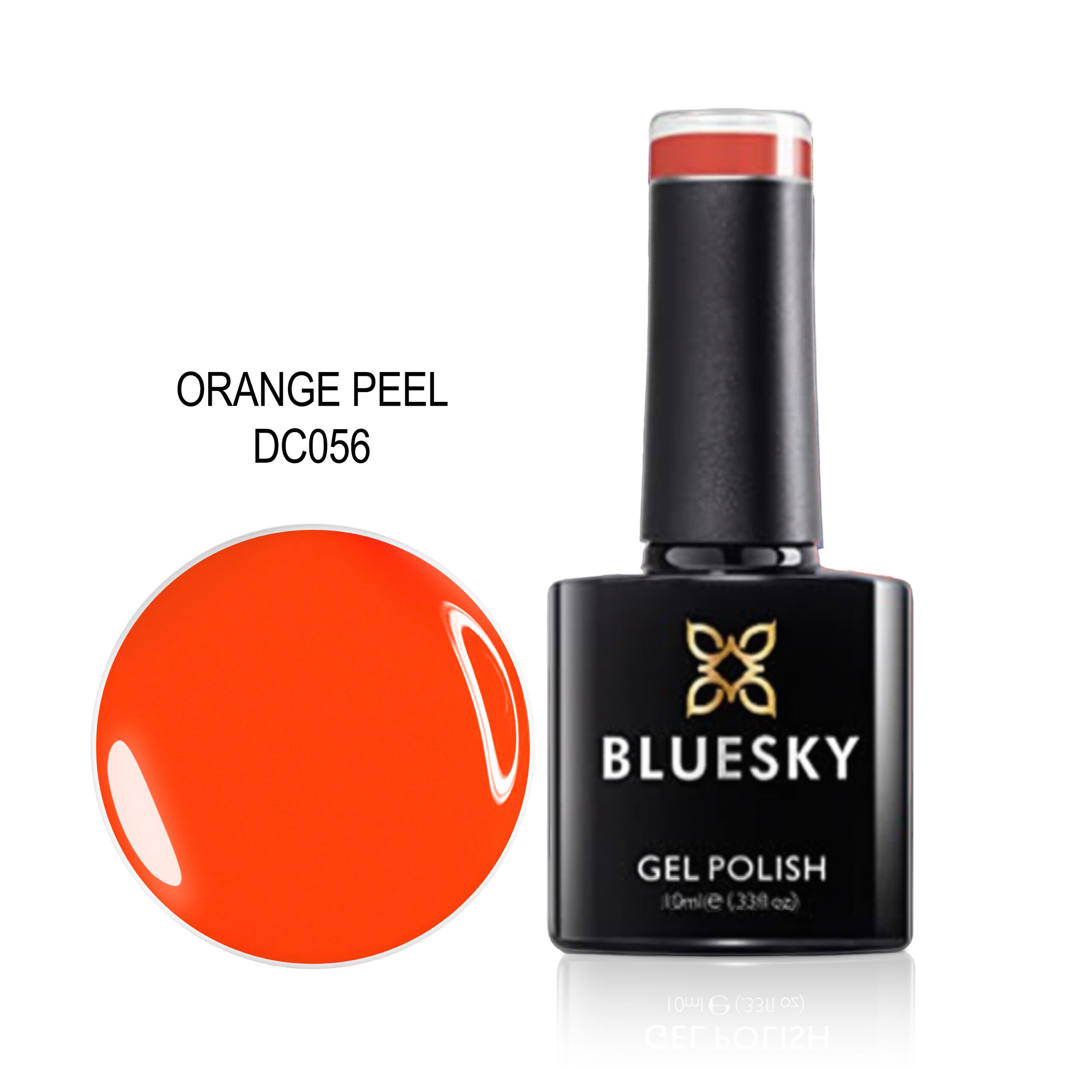 DC056 BLUESKY TRAJNI LAK ORANGE PEEL 10ML - Image 1