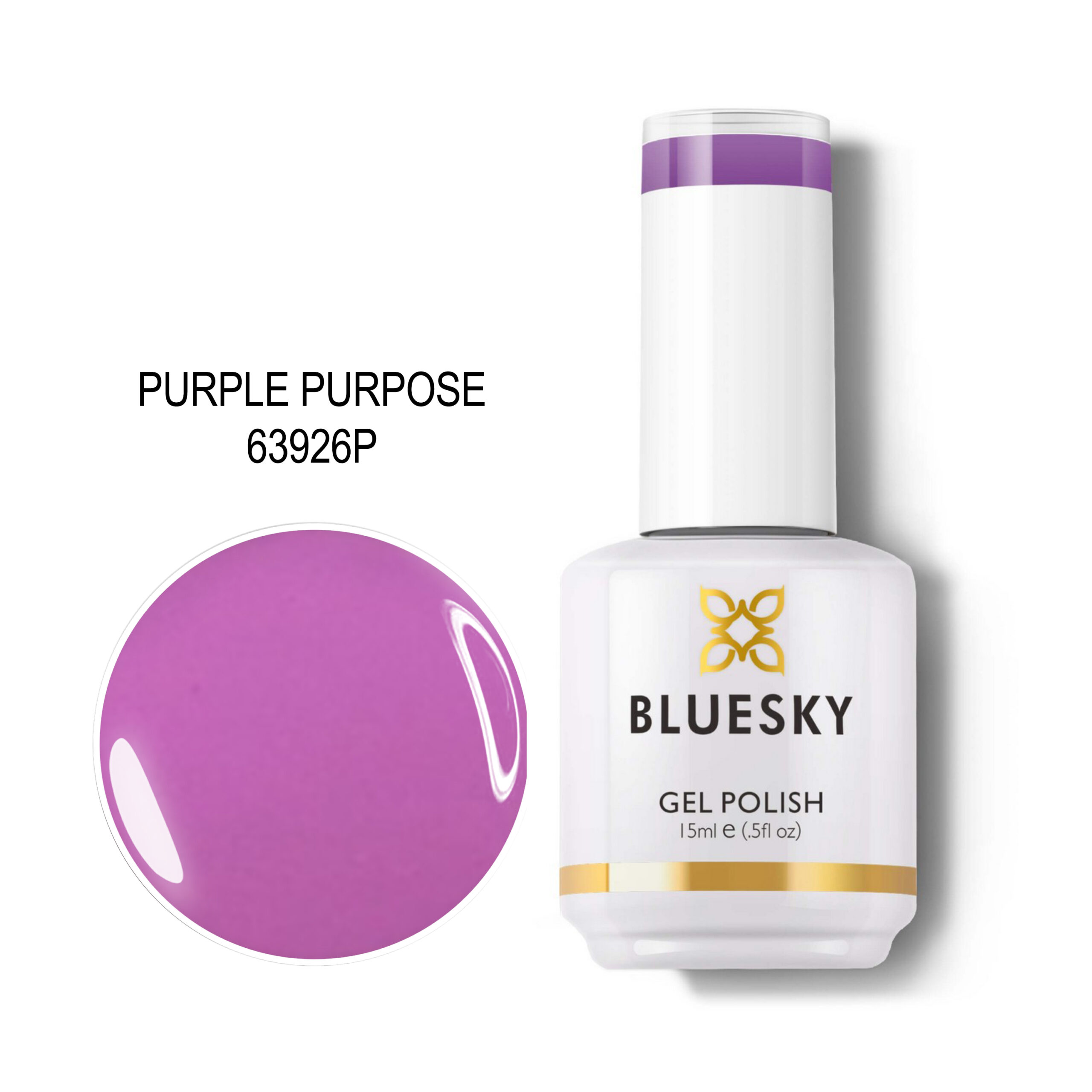 BLUESKY TRAJNI LAK PURPLE PURPOSE 15ML BLUESKY TRAJNI LAK PURPLE PURPOSE 15ML