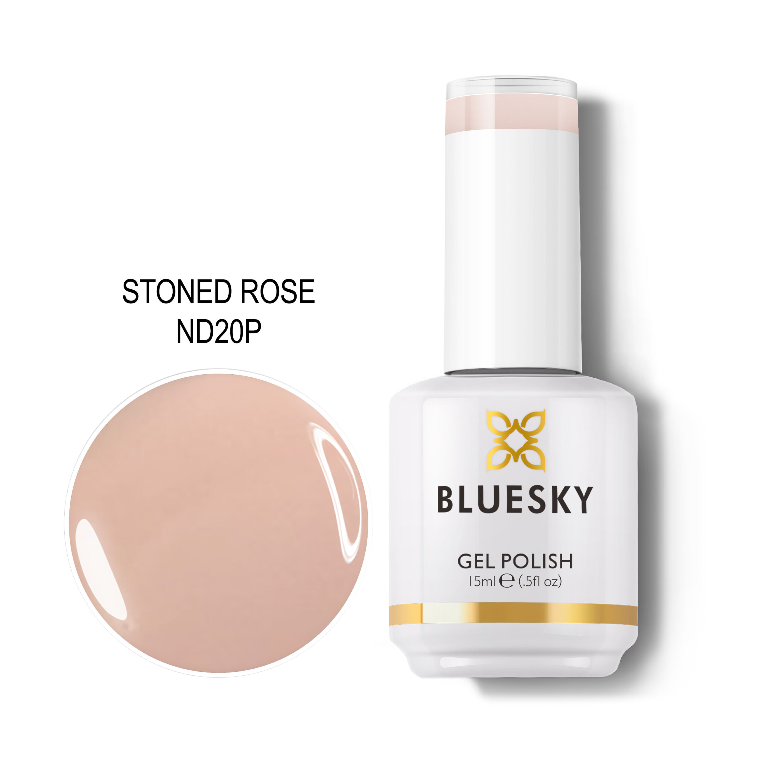 BLUESKY TRAJNI LAK STONED ROSE 15ML BLUESKY TRAJNI LAK STONED ROSE 15ML