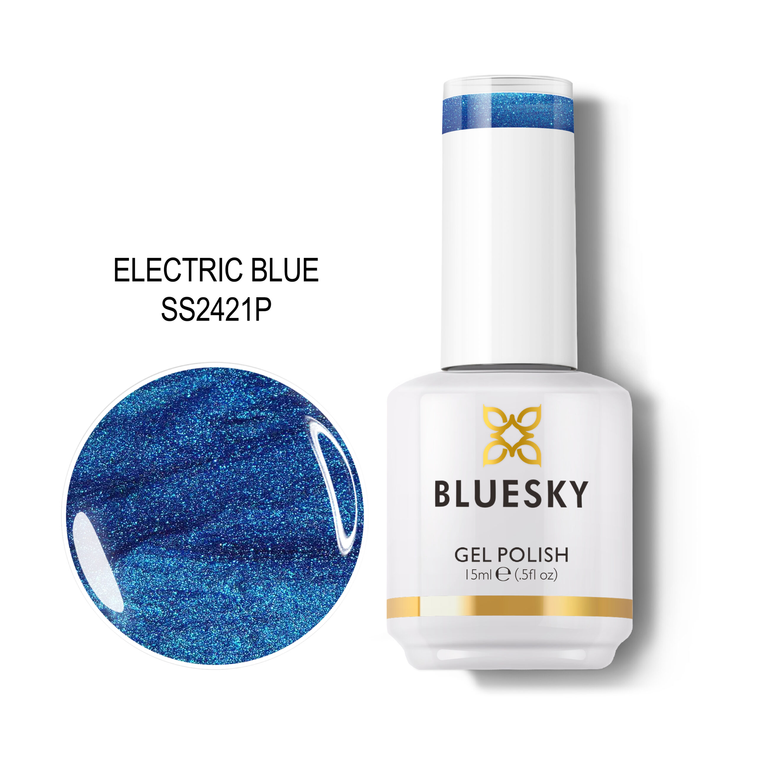 BLUESKY TRAJNI LAK ELECTRIC BLUE 15ML BLUESKY TRAJNI LAK ELECTRIC BLUE 15ML