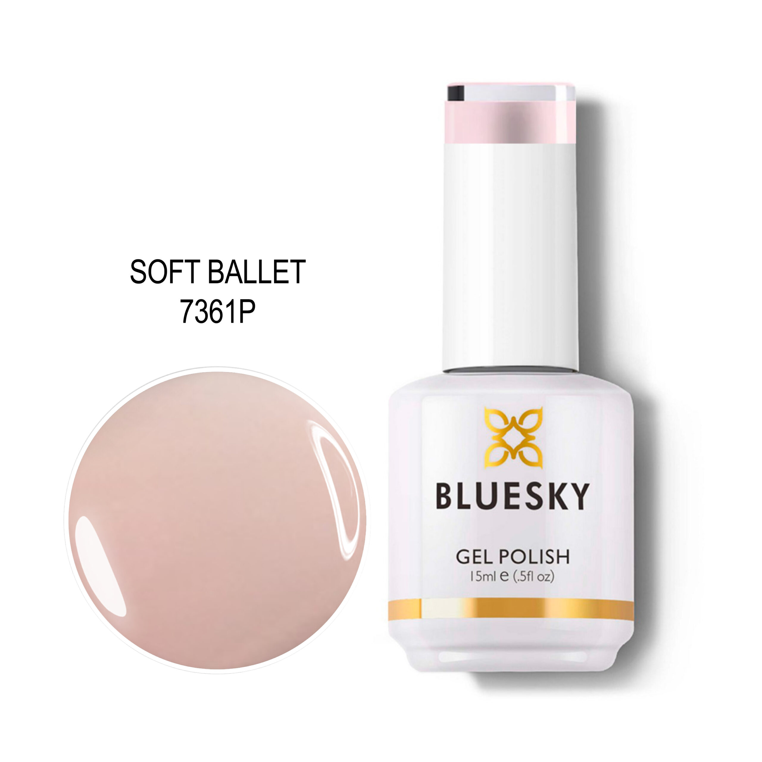 7361P BLUESKY TRAJNI LAK SOFT BALLET 15ML - Image 1
