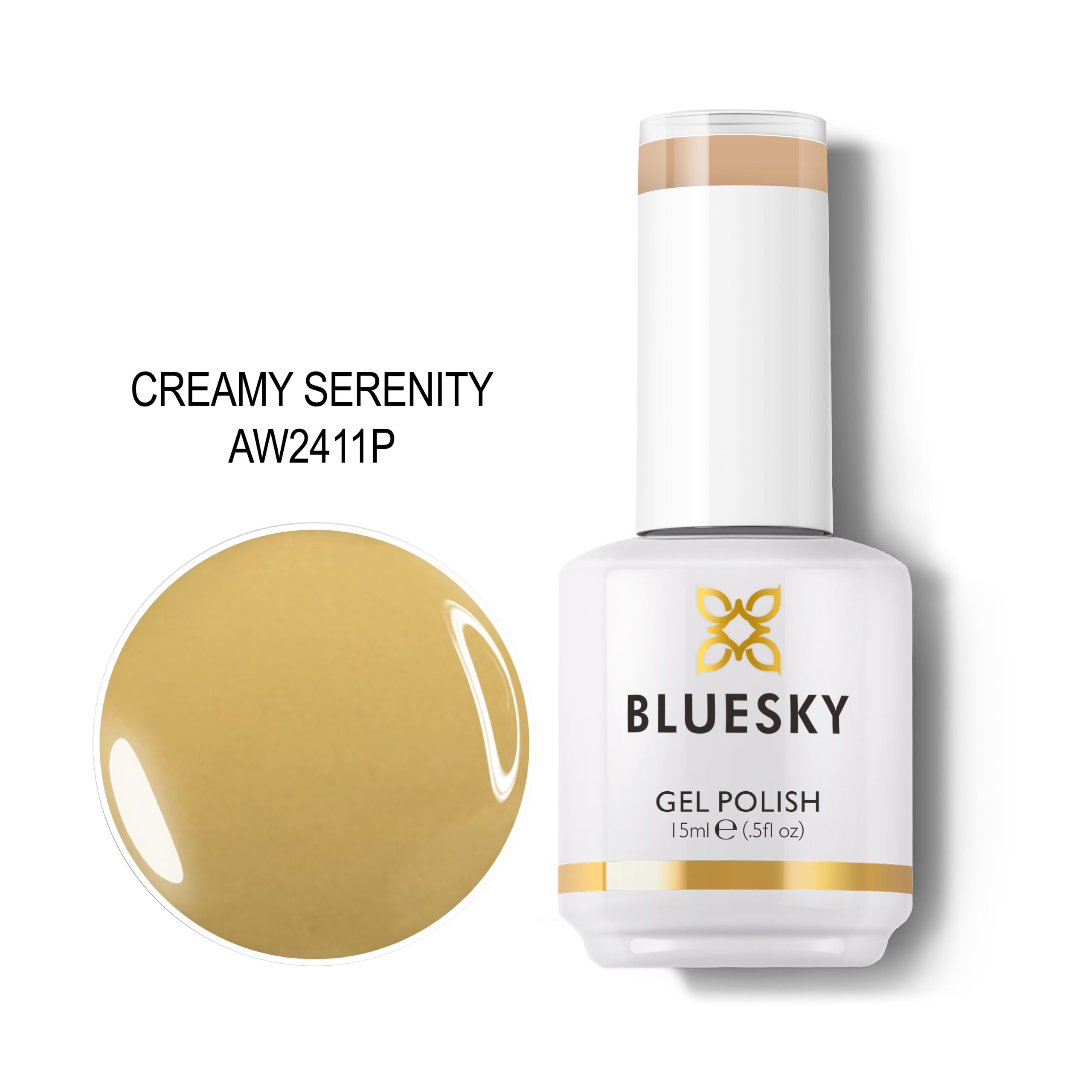 BLUESKY TRAJNI LAK CREAMY SERENITY 15ML BLUESKY TRAJNI LAK CREAMY SERENITY 15ML
