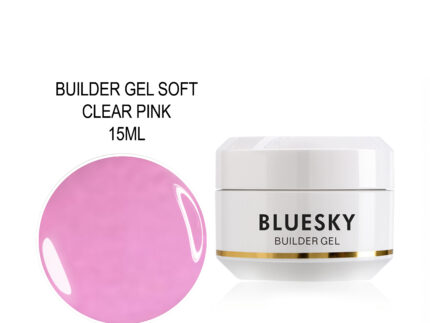 BLUESKY BUILDER GEL SOFT CLEAR PINK 15ML