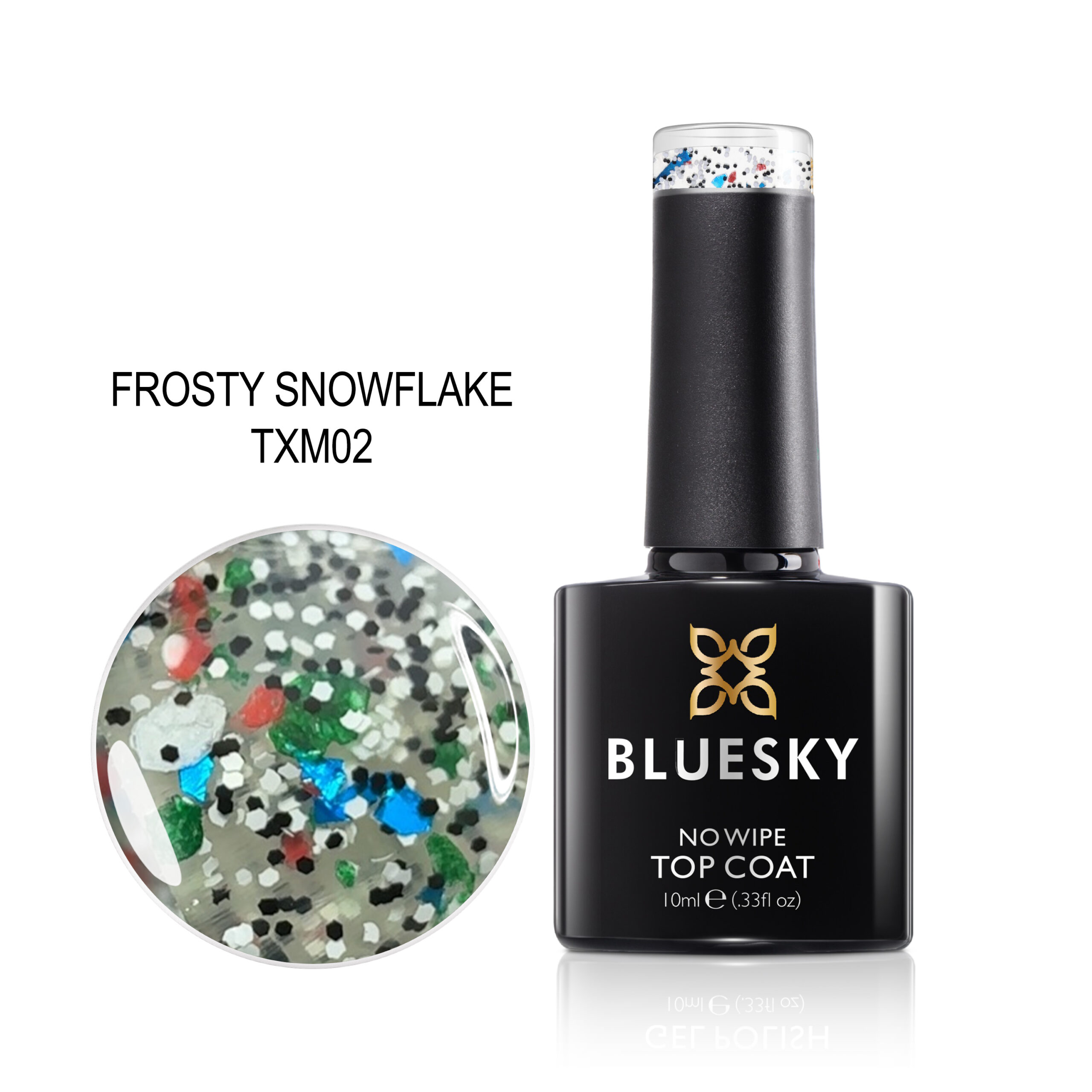 BLUESKY FROSTY SNOWFLAKE TRAJNI LAK 10ML BLUESKY FROSTY SNOWFLAKE TRAJNI LAK 10ML