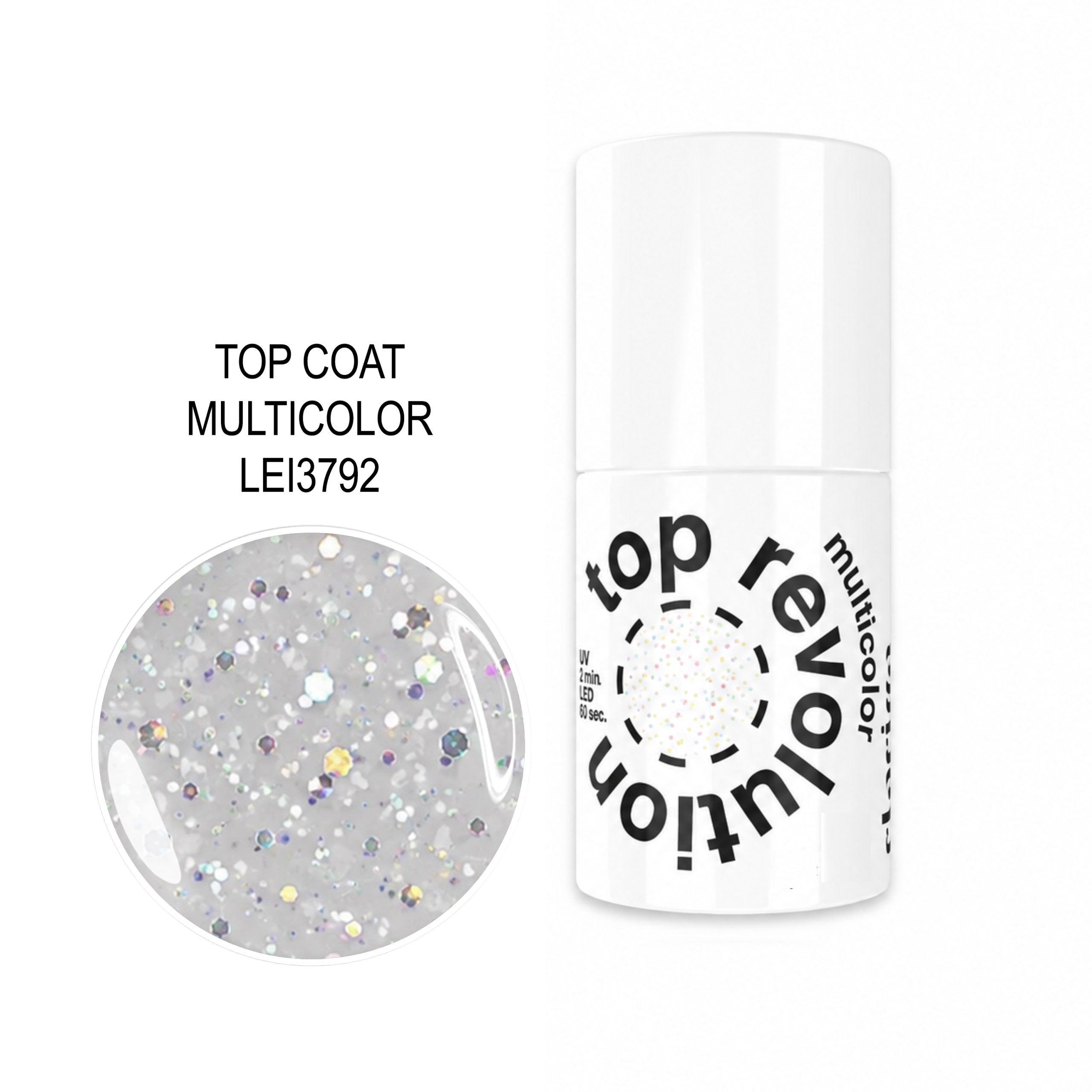 MULTICOLOR_2 CLARISSA TOP COAT MULTICOLOR 7ML - Image 1