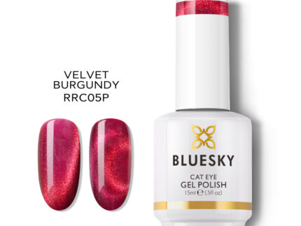 BLUESKY VELVET BURGUNDY CAT EYE TRAJNI LAK 15ML