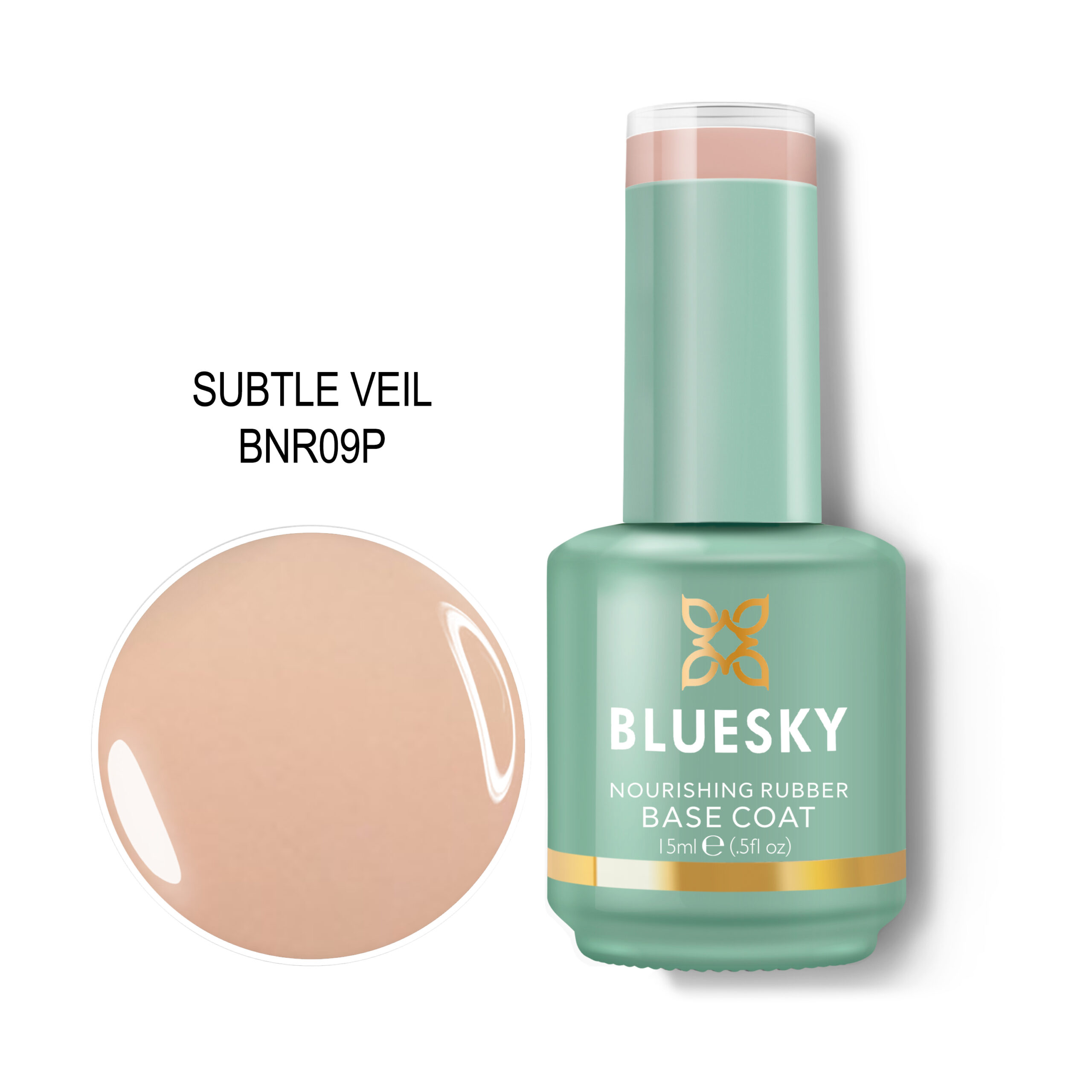 BLUESKY NOURISHING RUBBER BASE SUBTLE VEIL 15ML BLUESKY NOURISHING RUBBER BASE SUBTLE VEIL 15ML - Image 1