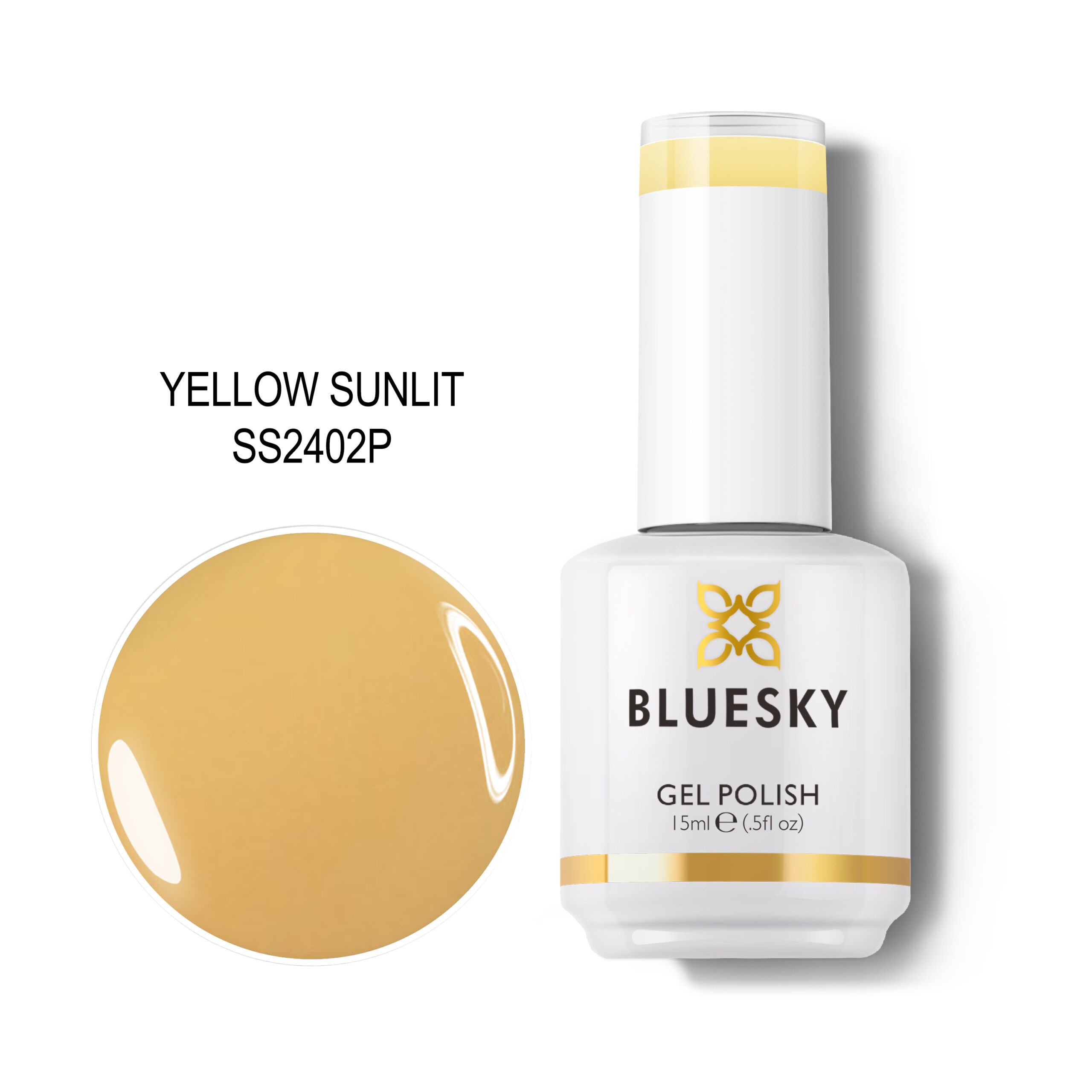 BLUESKY TRAJNI LAK YELLOW SUNLIT 15ML BLUESKY TRAJNI LAK YELLOW SUNLIT 15ML
