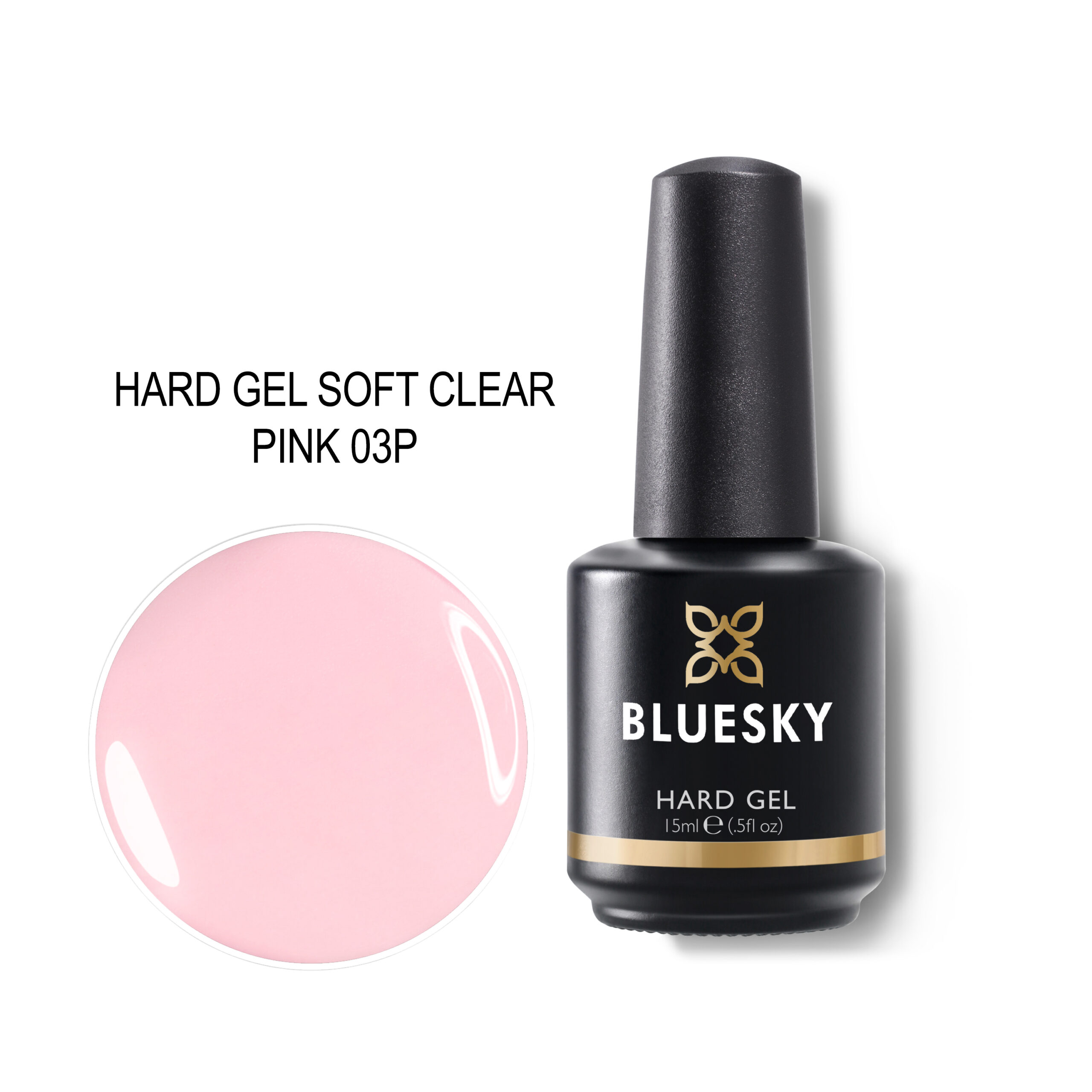 03P BLUESKY HARD GEL CLEAR PINK 15ML - Image 1