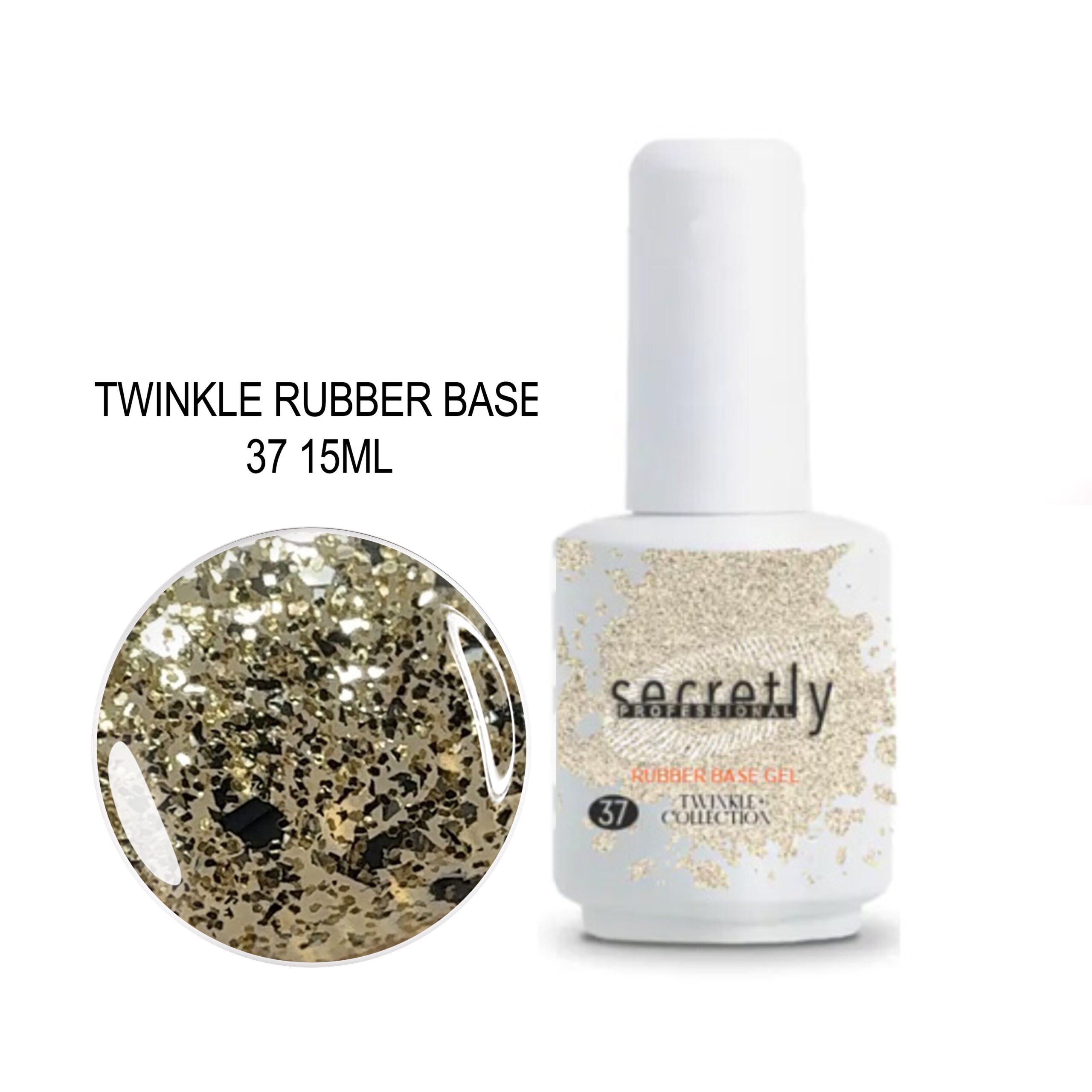 37 SECRETLY TWINKLE RUBBER BASE 37 15ML - Image 1