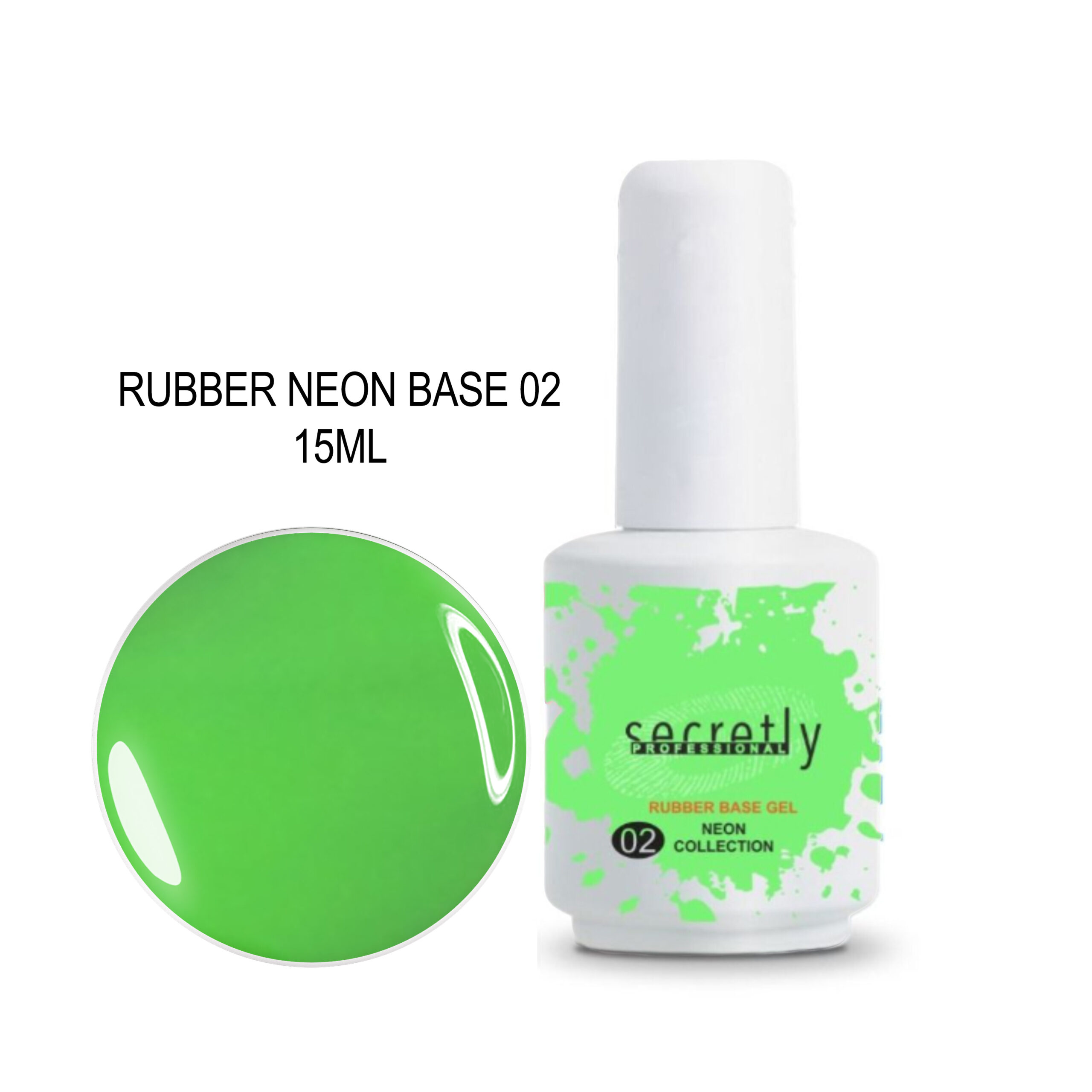 neon 02 SECRETLY RUBBER NEON BASE 02 15ML - Image 1