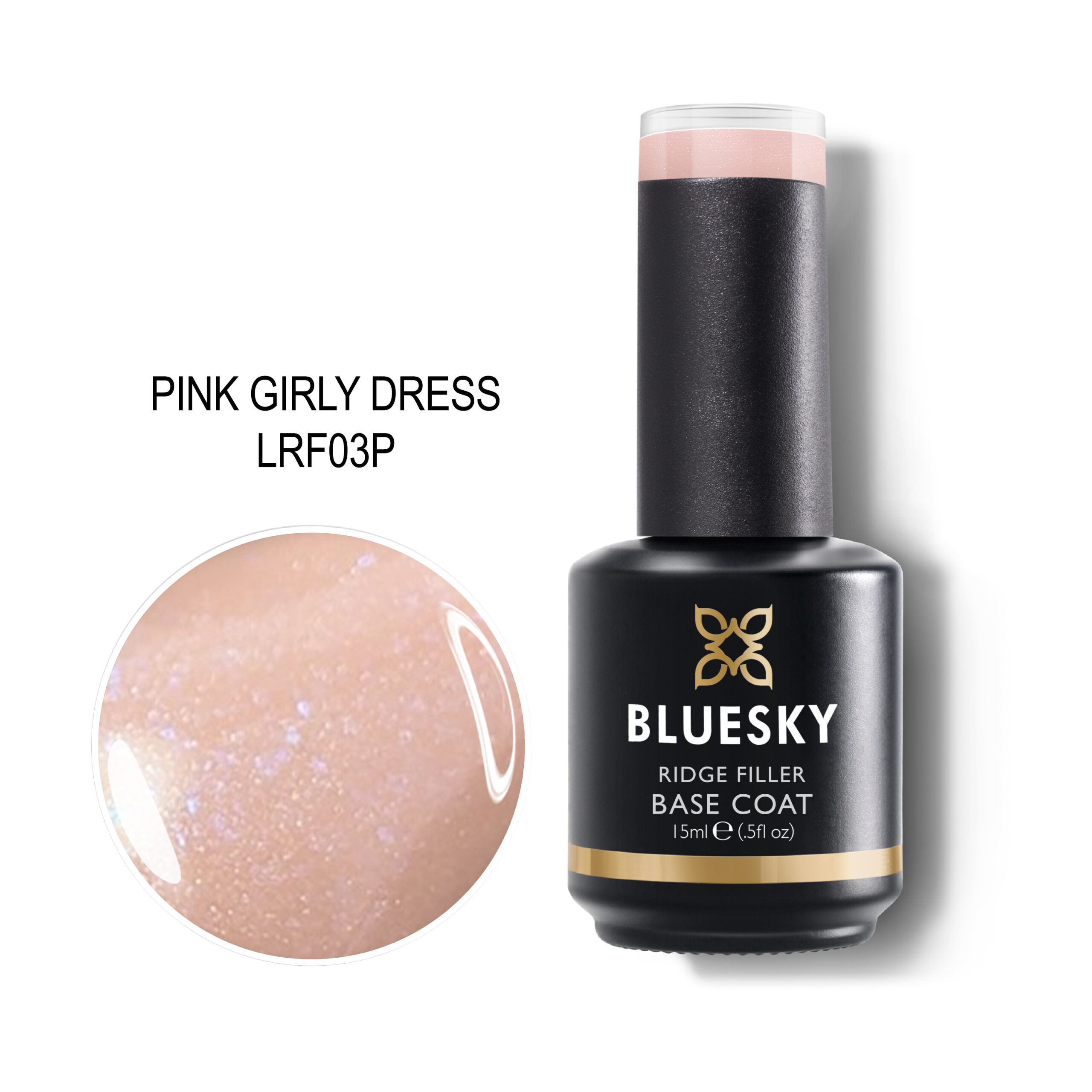 BLUESKY RUBBER BASE PINK GIRLY DRESS 15ML BLUESKY RUBBER BASE PINK GIRLY DRESS 15ML