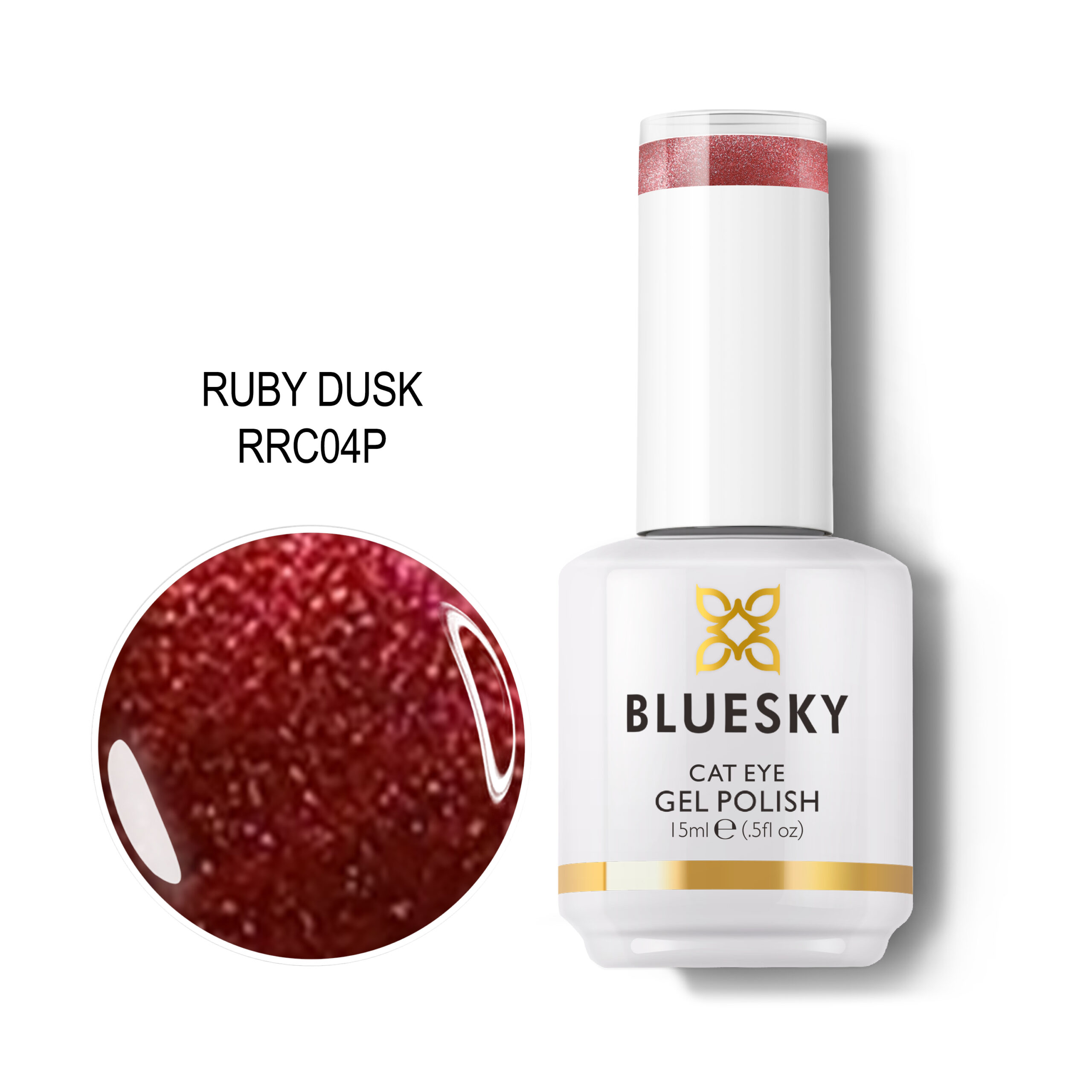 BLUESKY RUBY DUSK CAT EYE TRAJNI LAK 15ML BLUESKY RUBY DUSK CAT EYE TRAJNI LAK 15ML