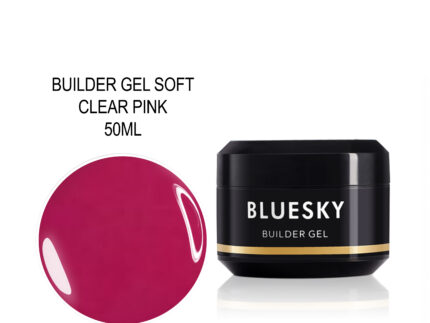 BLUESKY BUILDER GEL SOFT CLEAR PINK 50GR