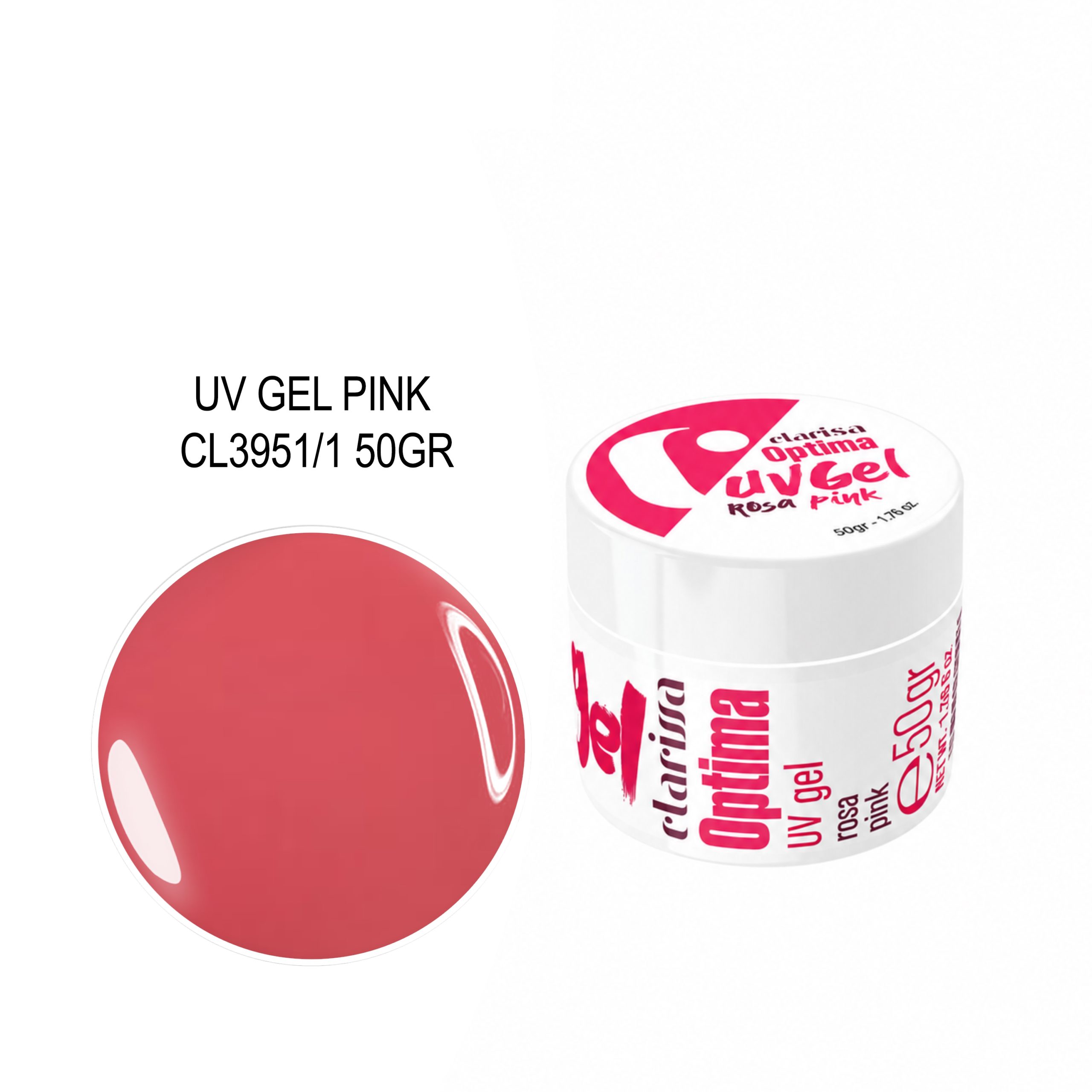 cl3951_1 CLARISSA UV OPTIMA GEL PINK 50GR - Image 1