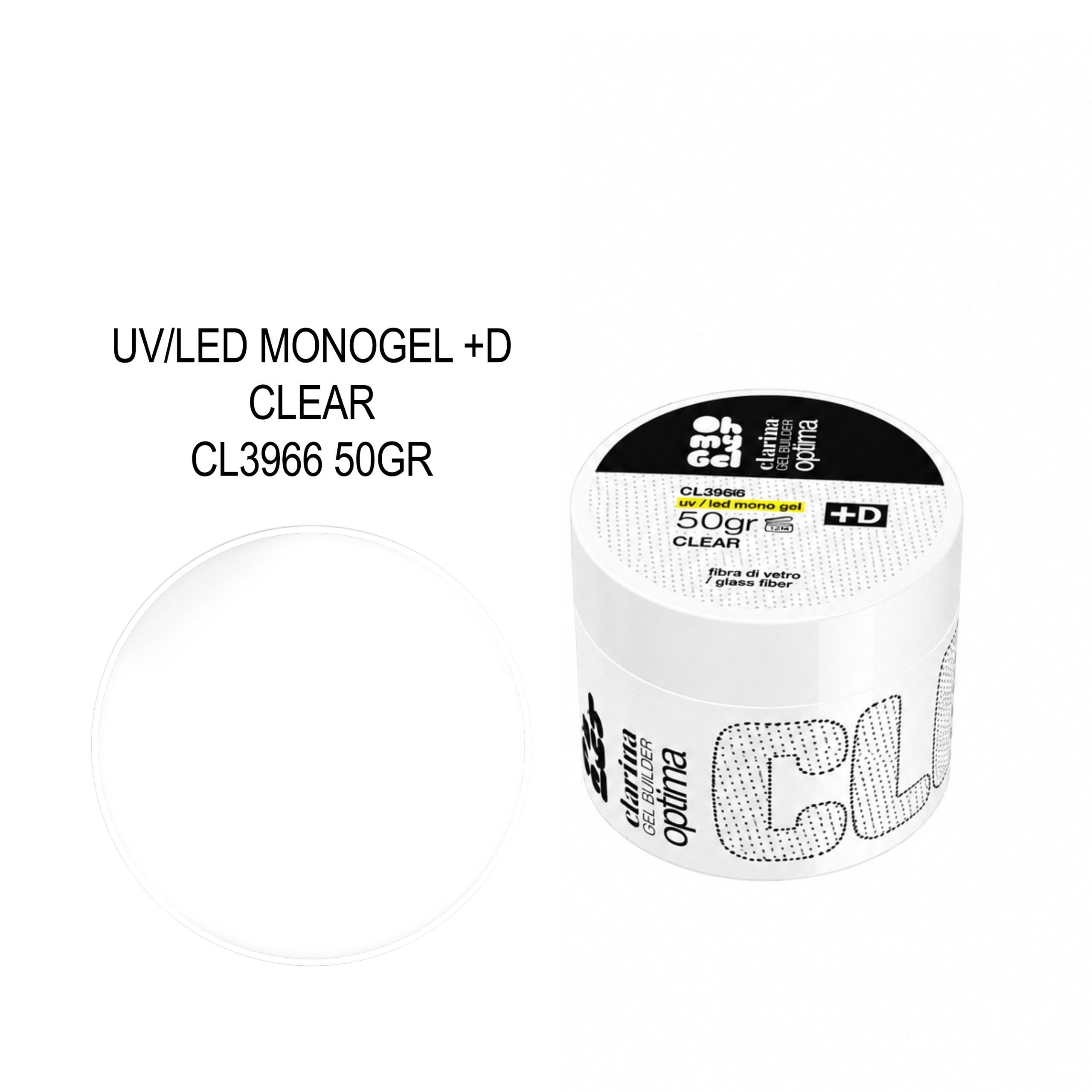 GEL D! CLARISSA UV/LED MONOGEL +D CLEAR 50GR - Image 1