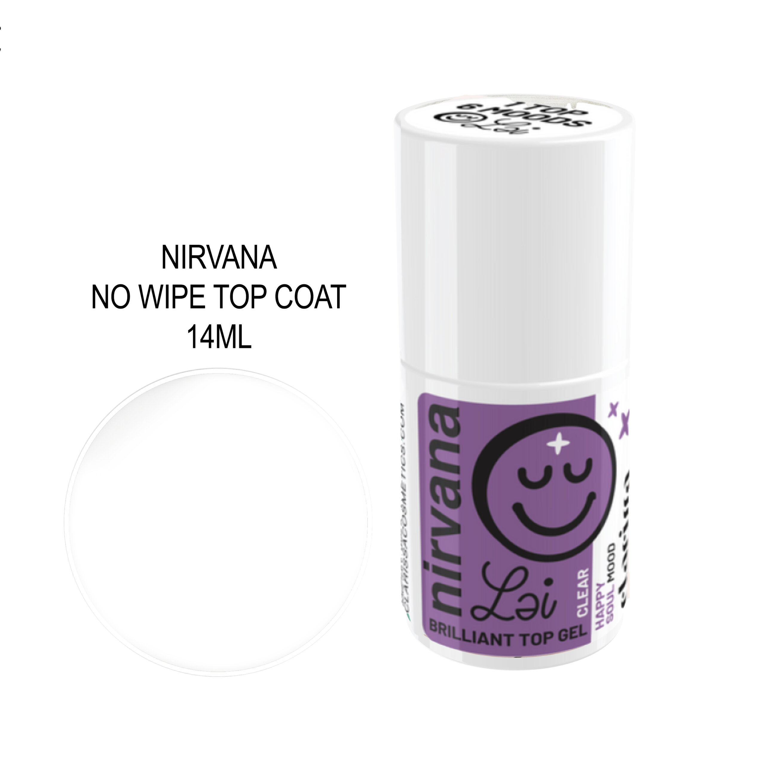 CLARISSA NIRVANA NO WIPE TOP COAT 14ML CLARISSA NIRVANA NO WIPE TOP COAT 14ML