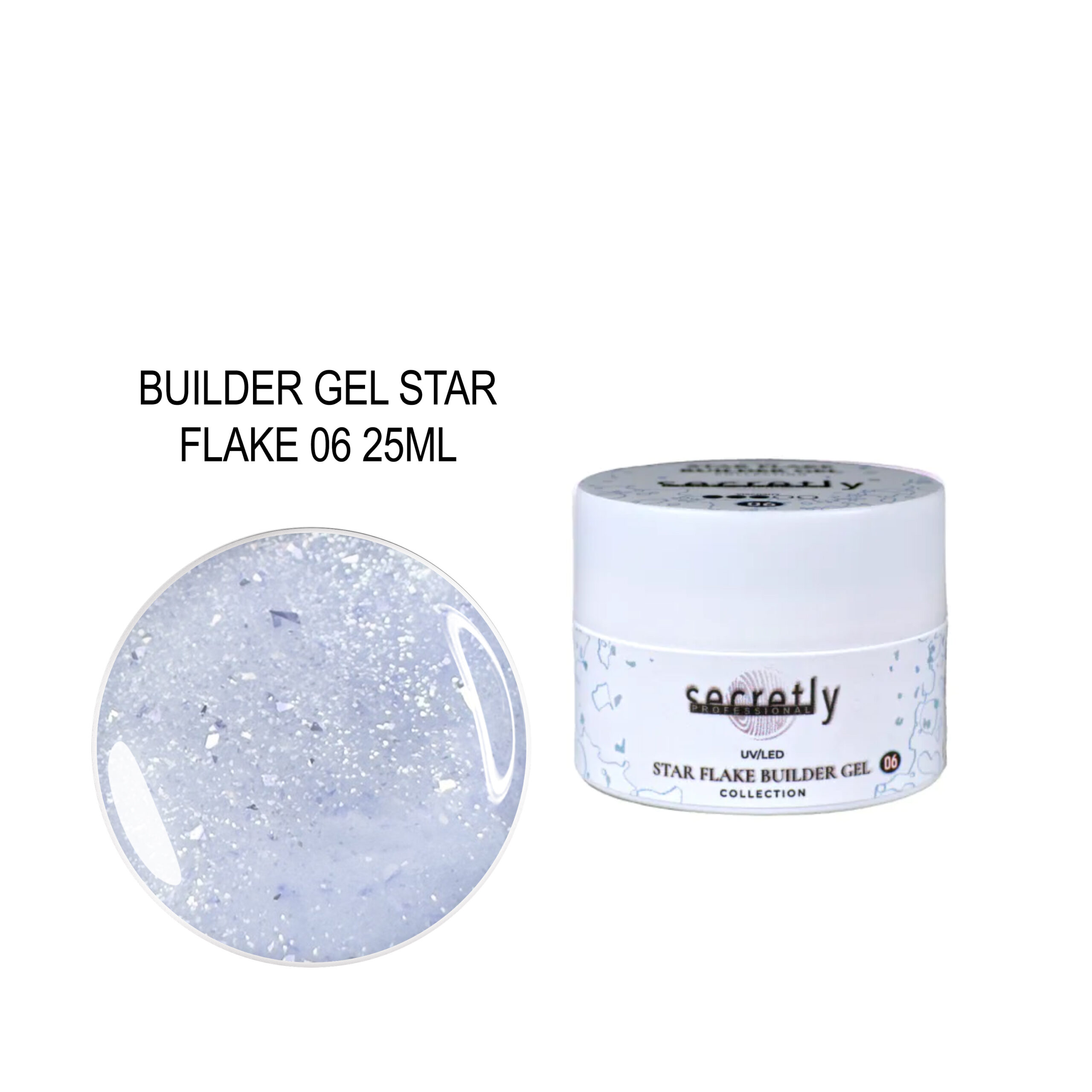 SECRETLY BUILDER GEL STAR FLAKE 06 25ML SECRETLY BUILDER GEL STAR FLAKE 06 25ML