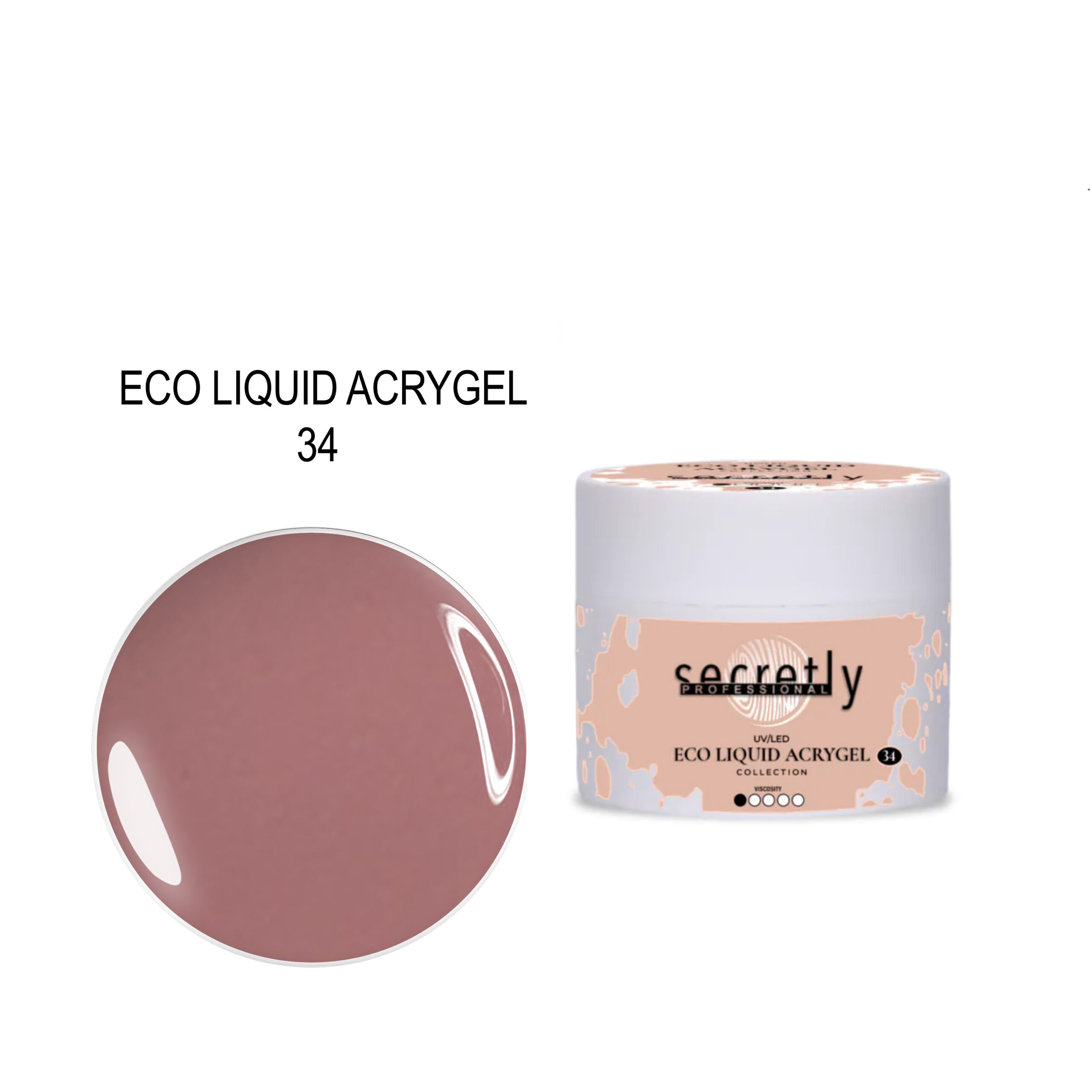 SECRETLY ECO LIQUID ACRYGEL 34 25ML SECRETLY ECO LIQUID ACRYGEL 34 25ML